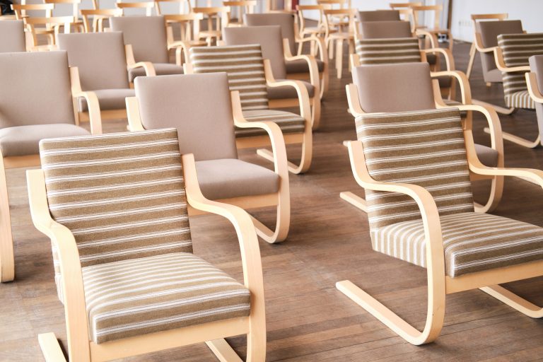 Chairs at conference hall